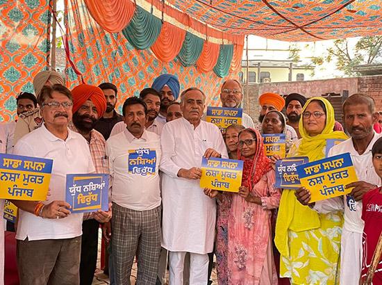 ਚੇਅਰਮੈਨ ਰਮਨ ਬਹਿਲ ਨੇ ਨਸ਼ਾ ਮੁਕਤੀ ਯਾਤਰਾ ਦੀ ਅਗਵਾਈ ਕੀਤੀ