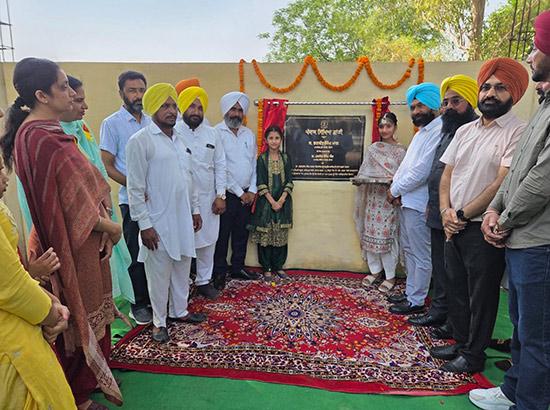 MLA ਡਾ. ਚਰਨਜੀਤ ਸਿੰਘ ਵੱਲੋਂ ਘੜੂਆਂ, ਰੁੜਕੀ ਪੁਖਤਾ ਤੇ ਫਤਿਹਪੁਰ ਥੇੜ੍ਹੀ ਚ ਚਾਰ ਸਕੂਲਾਂ ਦੇ 66. 50 ਲੱਖ ਰੁਪਏ ਦੇ ਵਿਕਾਸ ਕੰਮਾਂ ਦੇ ਉਦਘਾਟਨ