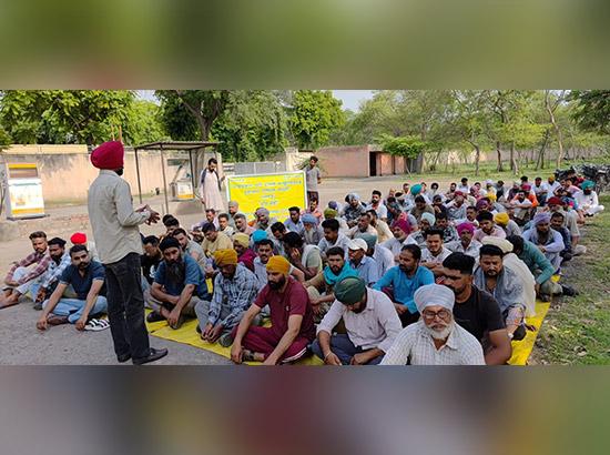 ਥਰਮਲ ਦੇ ਠੇਕਾ ਮੁਲਾਜ਼ਮਾਂ ਨੇ ਦੇਸ਼ ਵਿਆਪੀ ਹੜਤਾਲ ਦੀ ਤਿਆਰੀ ਵਜੋਂ ਕੀਤੀ ਗੇਟ ਰੈਲੀ