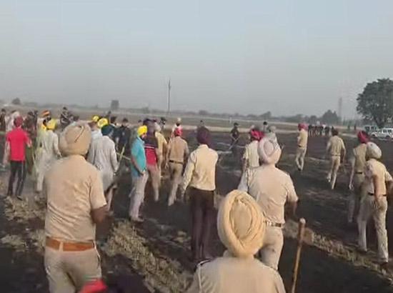 ਜਿਉਂਦ ਵਿੱਚ ਜ਼ਮੀਨੀ ਮੁਰੱਬਾਬੰਦੀ ਕਰਨ ਮੌਕੇ ਪੁਲਿਸ ਤੇ ਕਿਸਾਨਾਂ ’ਚ ਤਿੱਖੀਆਂ ਝੜਪਾਂ
