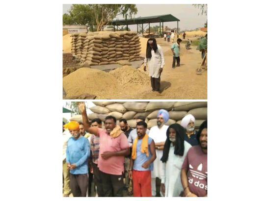 ਲਿਫਟਿੰਗ ਨਾ ਹੋਣ ਤੇ ਆੜਤੀਆਂ ਅਤੇ ਮਜ਼ਦੂਰਾਂ ਵਿੱਚ ਰੋਸ 