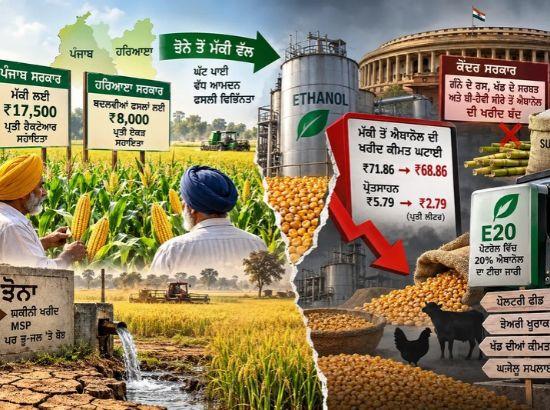 ਮੱਕੀ ਤੋਂ ਬਣਨ ਵਾਲੇ ਐਥਾਨੋਲ ਦੀ ਕੀਮਤ ’ਚ ਕਟੌਤੀ ਪੰਜਾਬ ਦੀ ਝੋਨੇ ਦੀ ਕਾਸ਼ਤ ਘਟਾਉਣ ਦੀ ਮੁਹਿੰਮ ਨੂੰ ਝਟਕਾ : ਗੁਰਪ੍ਰਤਾਪ ਸਿੰਘ ਮਾਨ