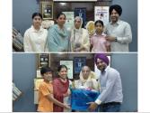 ਨੰਨ੍ਹੇ ਕਲਮਕਾਰਾਂ ਵੱਲੋਂ ਬੀਬੀ ਪਰਮਜੀਤ ਕੌਰ ਸਰਹਿੰਦ ਦਾ ਵਿਸ਼ੇਸ਼ ਸਨਮਾਨ