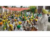ਸੰਯੁਕਤ ਕਿਸਾਨ ਮੋਰਚੇ  ਦੇ ਸੱਦੇ ਤਹਿਤ ਕਿਸਾਨਾਂ ਵੱਲੋਂ ਭਾਜਪਾ ਦਫਤਰ ਮਾਨਸਾ ਅੱਗੇ ਧਰਨਾ ਪ੍ਰਦਰਸ਼ਨ 